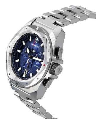 Pre-owned Victorinox Swiss Army I.n.o.x. Chronograph Tachymeter Vic241985 200m Mens Watch