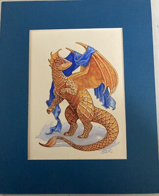 Rare  Furry Anthro/Fantasy Artist SUSAN VAN CAMP ACRYLIC ORIGINAL PAINTING
