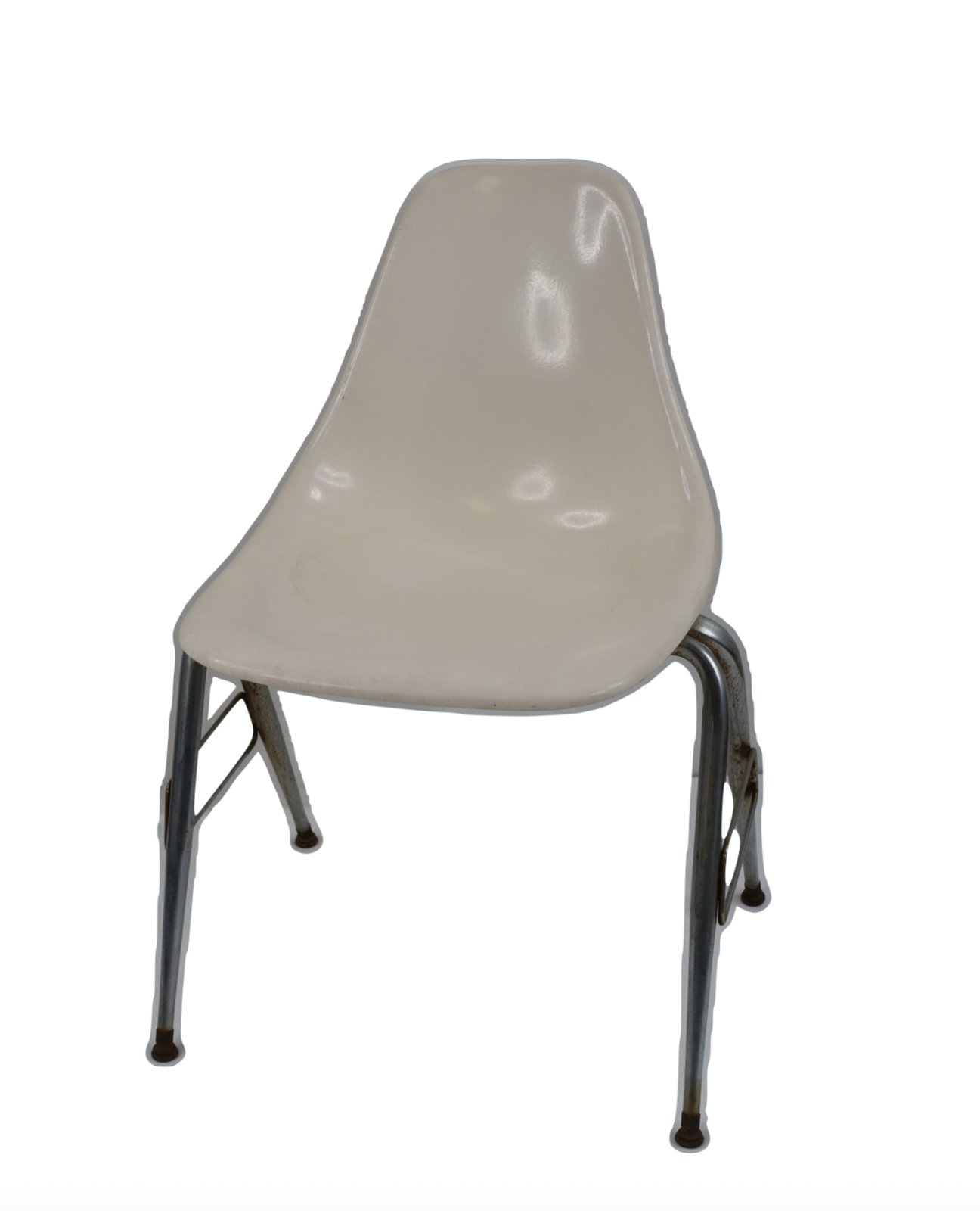 Vintage 70s Mid Century Modern MCM Eames Style Fiberglass Chair