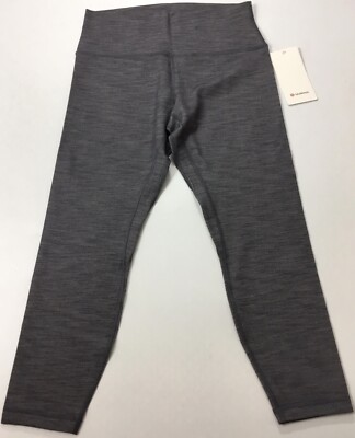 Lululemon Women's Align Pant SHR 28  Leggings LW5CFOS PGOE Gray Jacquard Size 10