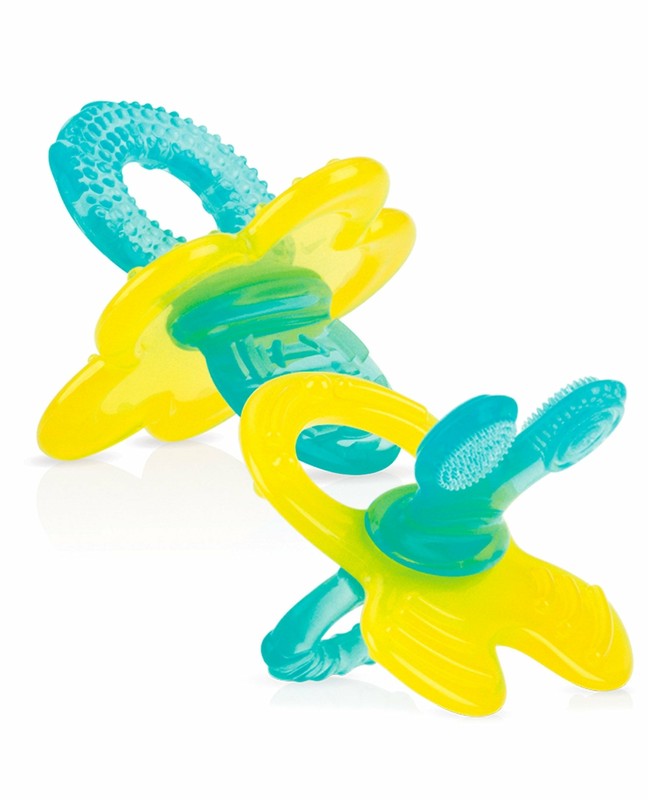 2Pack Nuby Baby Teething Chewbie Toy Gum Soothing Silicone Teether