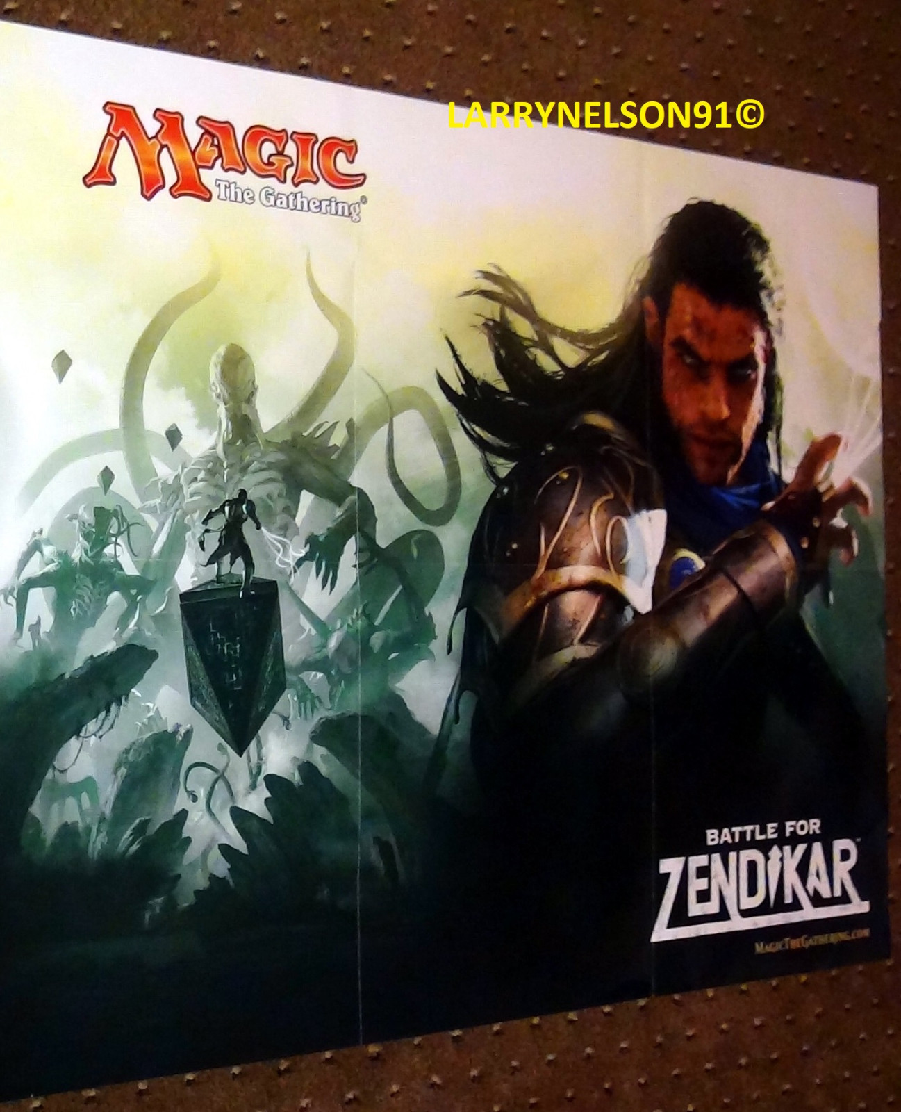 MTG BATTLE FOR ZENDIKAR PRERELEASE POSTER MAGIC THE GATHERING WIZARDS COAST BFZ