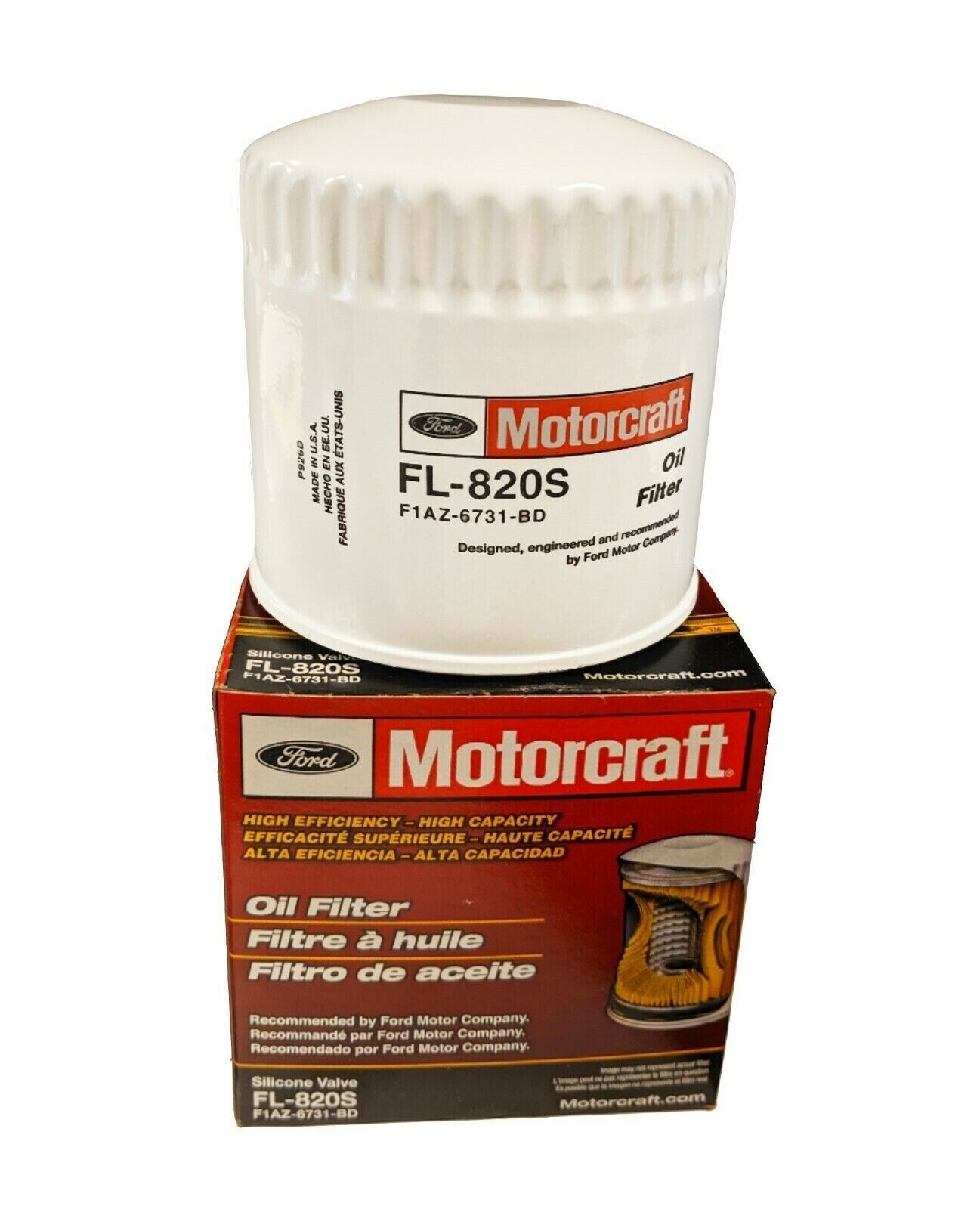 Ford Motorcraf FL820S OEM Engine Oil Filter Lincoln Mercury F1AZ6731BD Ford Motorcraf FL820S OEM Engine Oil Filter Lincoln Mercury F1AZ6731BD