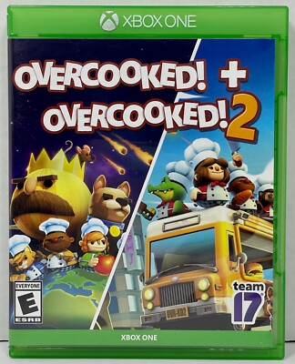Overcooked! + Overcooked! 2 - XBOX ONE - Tested Works - Clean Disc