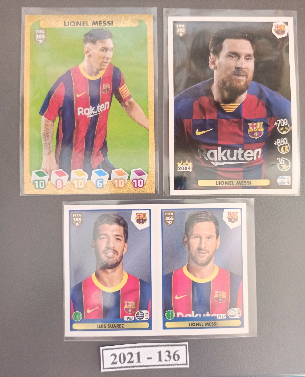 PANINI FIFA365 STICKER LIONEL MESSI メッシ 3 X LIONEL MESSI Stickers Panini Fifa 365 2020 2021 #5 #118