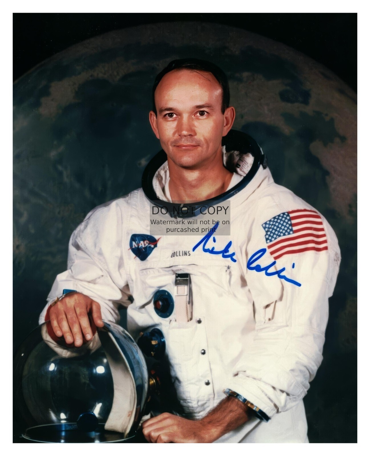 MICHAEL COLLINS APOLLO 11 NASA ASTRONAUT AUTOGRAPHED 8X10 PHOTO REPRINT
