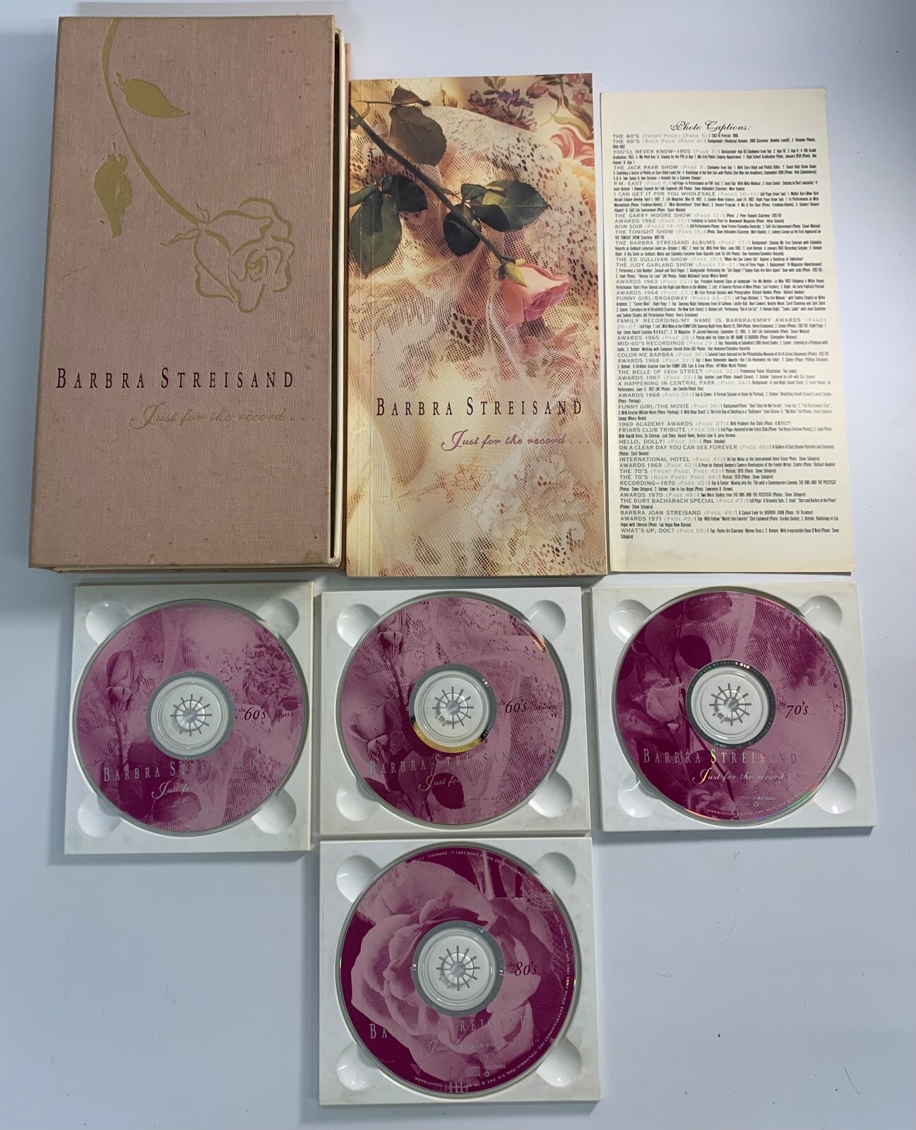 Barbara Streisand - Just For The Record - 4 CD Box Set | eBay