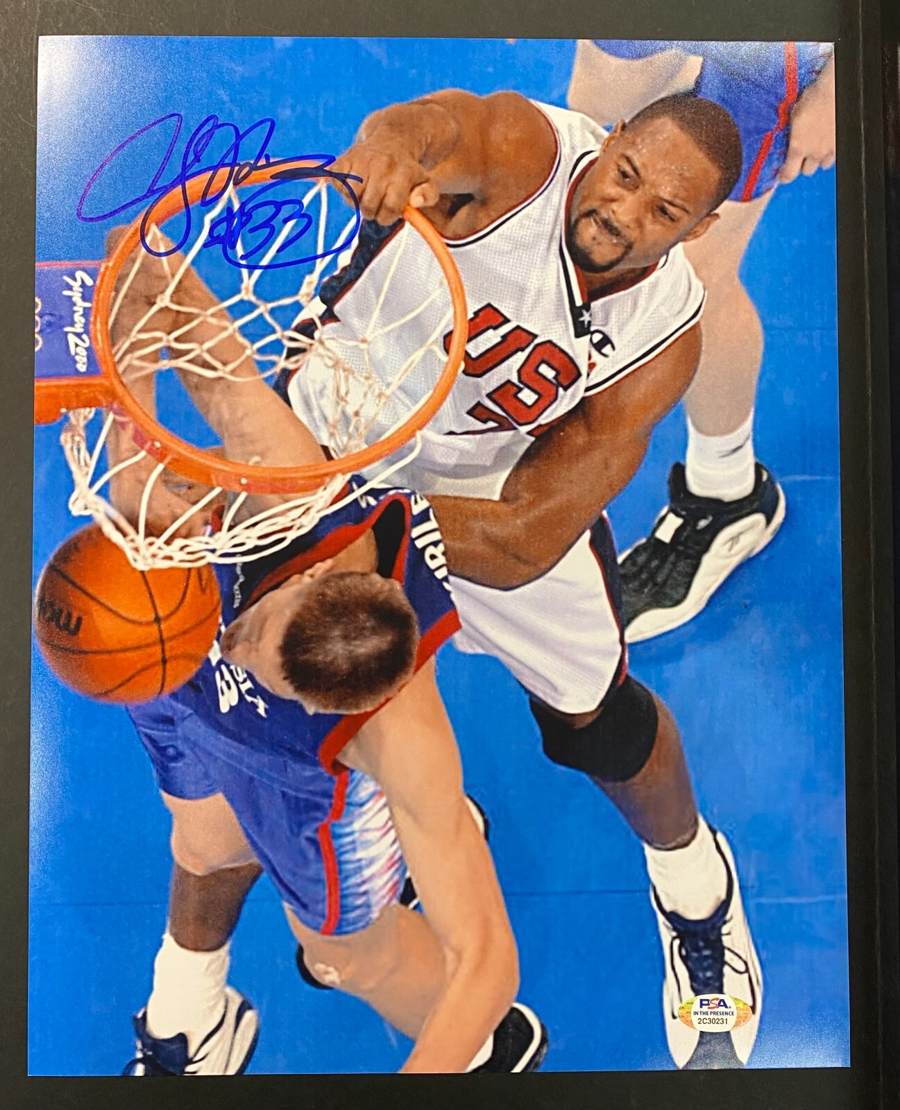 Alonzo Mourning HOF Nets 11x14 Photo PSA/DNA AUTO Signed | eBay