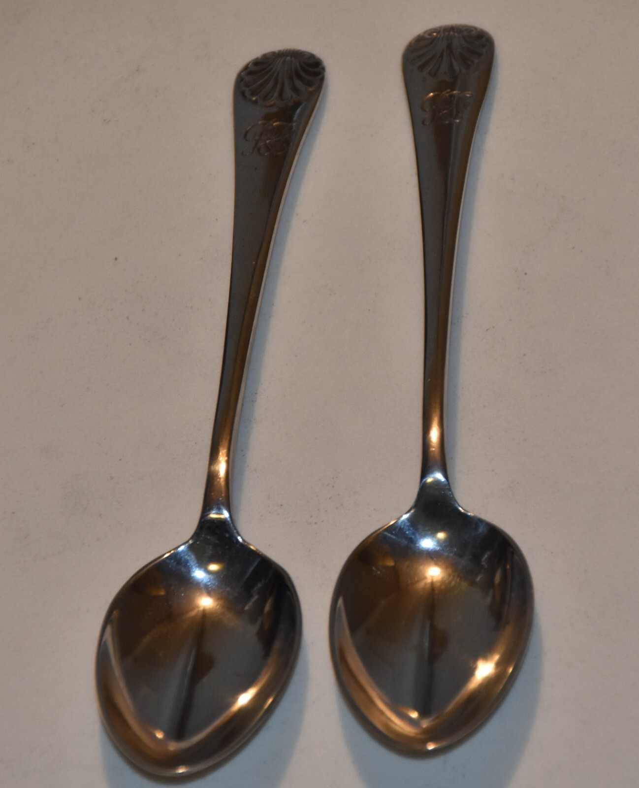 2 ea Hallmarked Sterling Silver Spoons,Sheffield 1965 and