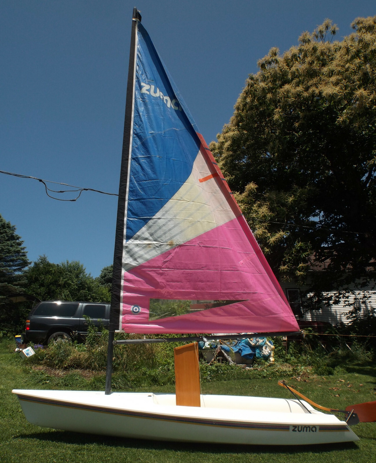 Vintage AMF Zuma Sailboat 12.5' Pickup Pa/Md Needs Some Bottom Repair