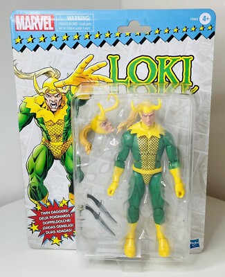 Marvel Legends Retro Loki 6  Action Figure Brand New Hasbro