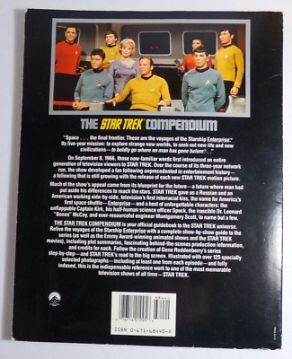 The Star Trek Compendium Book Revised 1989 Allan Asherman + Old Convention Flyer