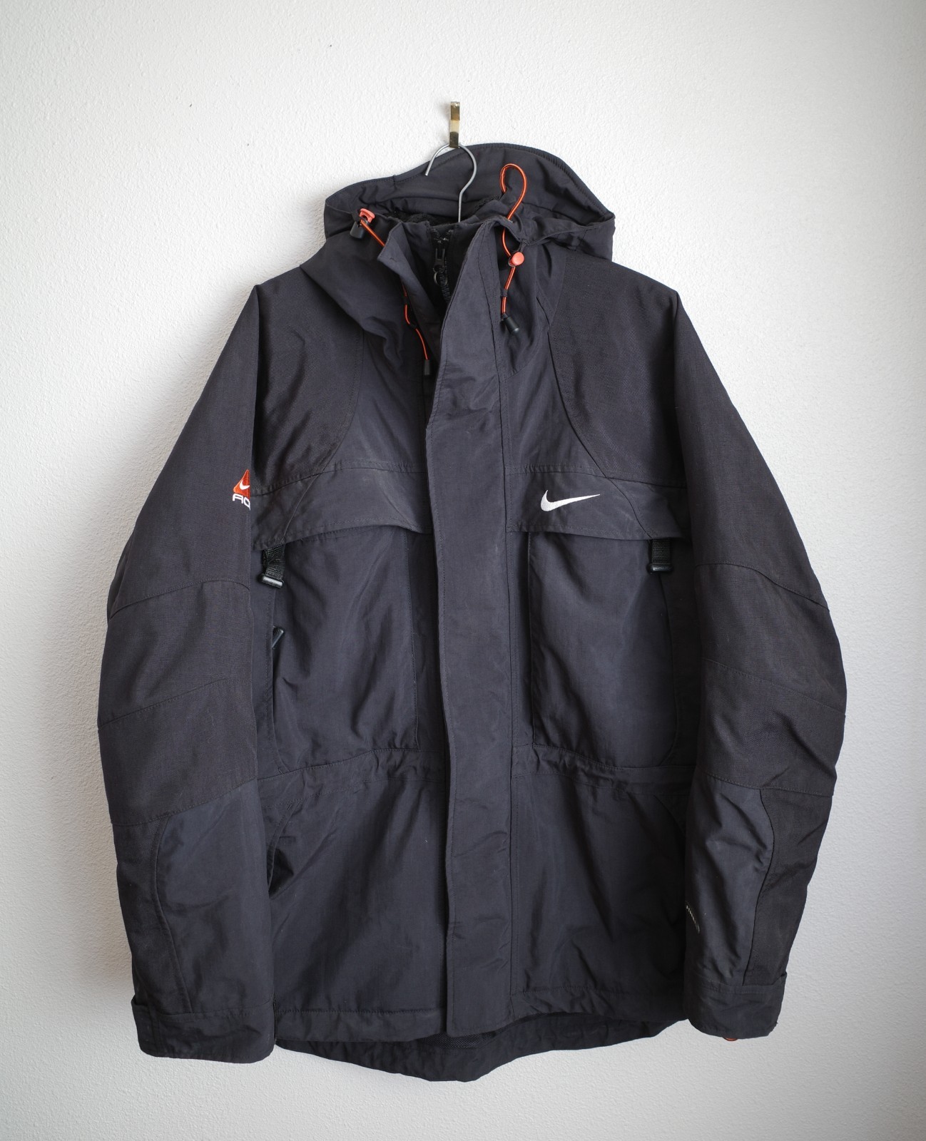 Vintage 90's Nike ACG Jacket Men's Small Black Full Zip