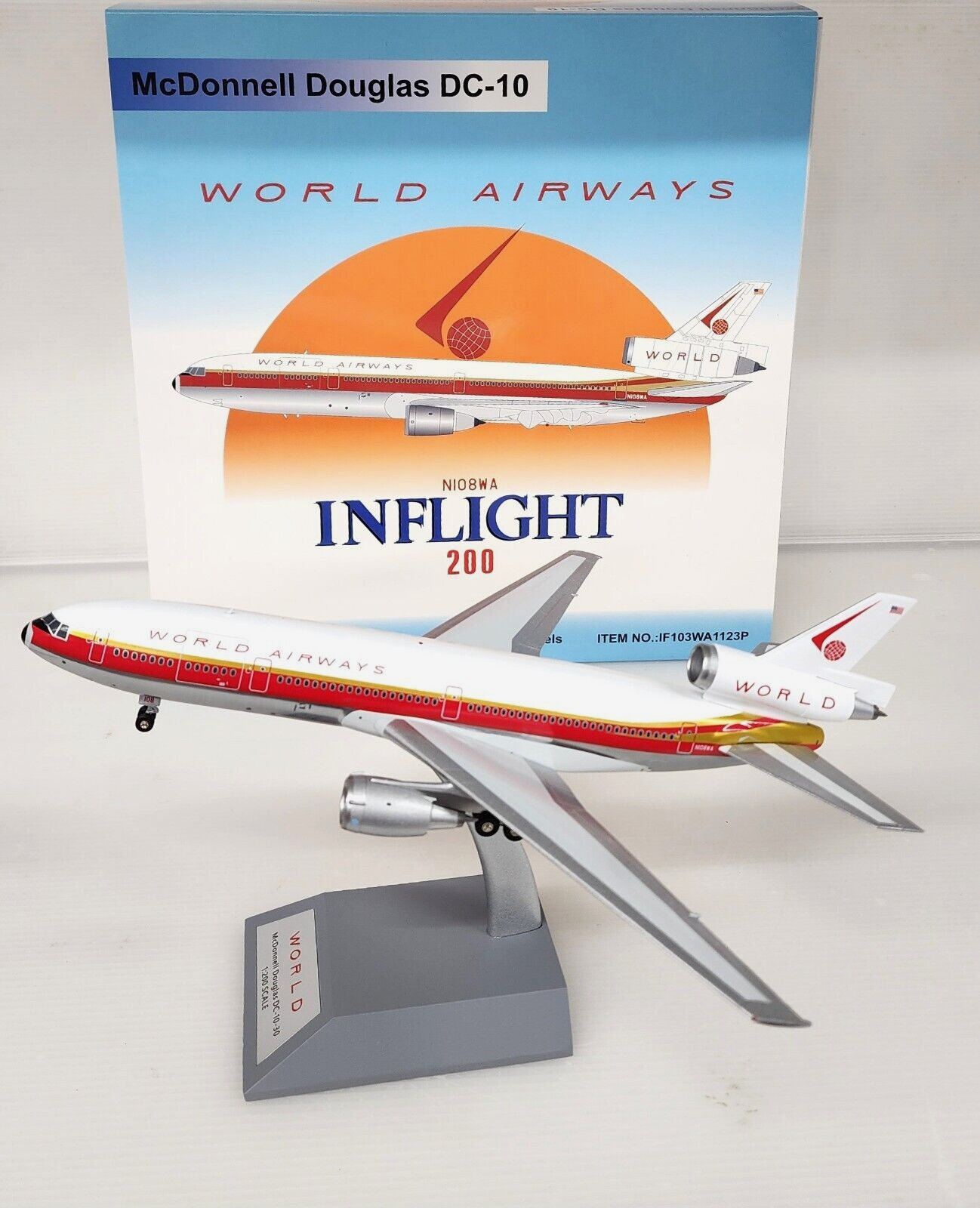 InFlight200 DC-10-10 ハワイアン航空 90年代 （スタンド付属