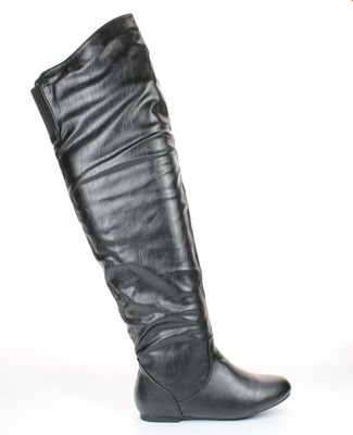 Nature Breeze Womens Vickie Hi Black Fashion Boots Size 7.5 (7720815)