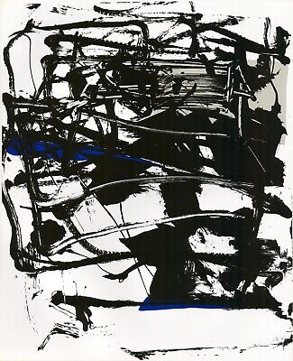 JOAN MITCHELL Untitled (Blue Line). Screenprint. 1959-60.