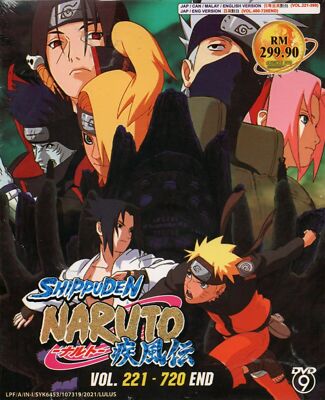 DVD Anime Naruto Shippuden Complete TV Series Vol.221-720 End English Dubbed