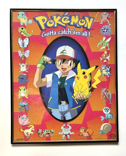 ポケモン　イラスト　Gotta catch 'em all! vintage Vintage 1999 Pokemon Poster Gotta Catch Em All! | eBay