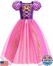 SYoimy Princess Dress for Girls Princess Dress Up Costume Birthday Party Halloween Cosplay Costume with Accessories