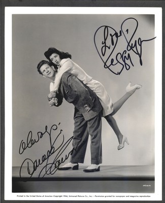 Peggy Ryan & Donald O'Connor  - Signed  Autograph Photo - This is the Life