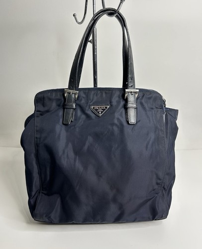 PRADA 水色トートバッグ PRADA - PRADA ラフィア トートバッグ スモール ブルー