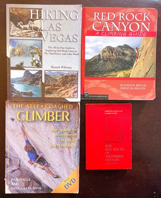 Lot of 4 Books Red Rock Canyon Climbing Hiking Las Vegas Self Coached Climber