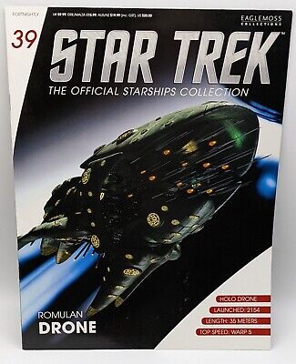 Eaglemoss Star Trek MAGAZINE ONLY *No Ship* # 39 Romulan Drone Enterprise