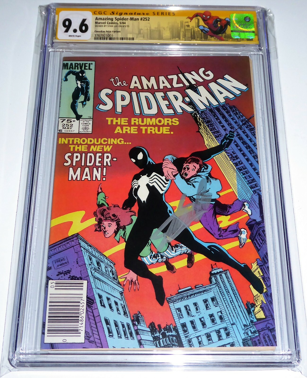 Amazing Spider-Man #252 CGC SS Signature Autograph STAN LEE Canadian Variant 🔥