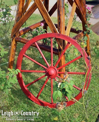 Leigh Country TX 93930 Red Wash Wagon Wheel, 30 Inch