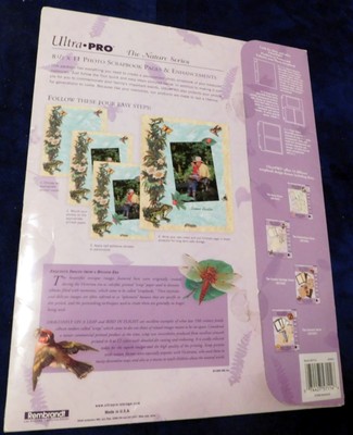New Nature Series 8-1/2 x11 20 Pgs 4 Border 4 Design White Stickers Scrapbooking