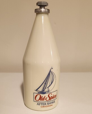 Vintage Old Spice Original After Shave Original Empty Bottle 6.37 oz