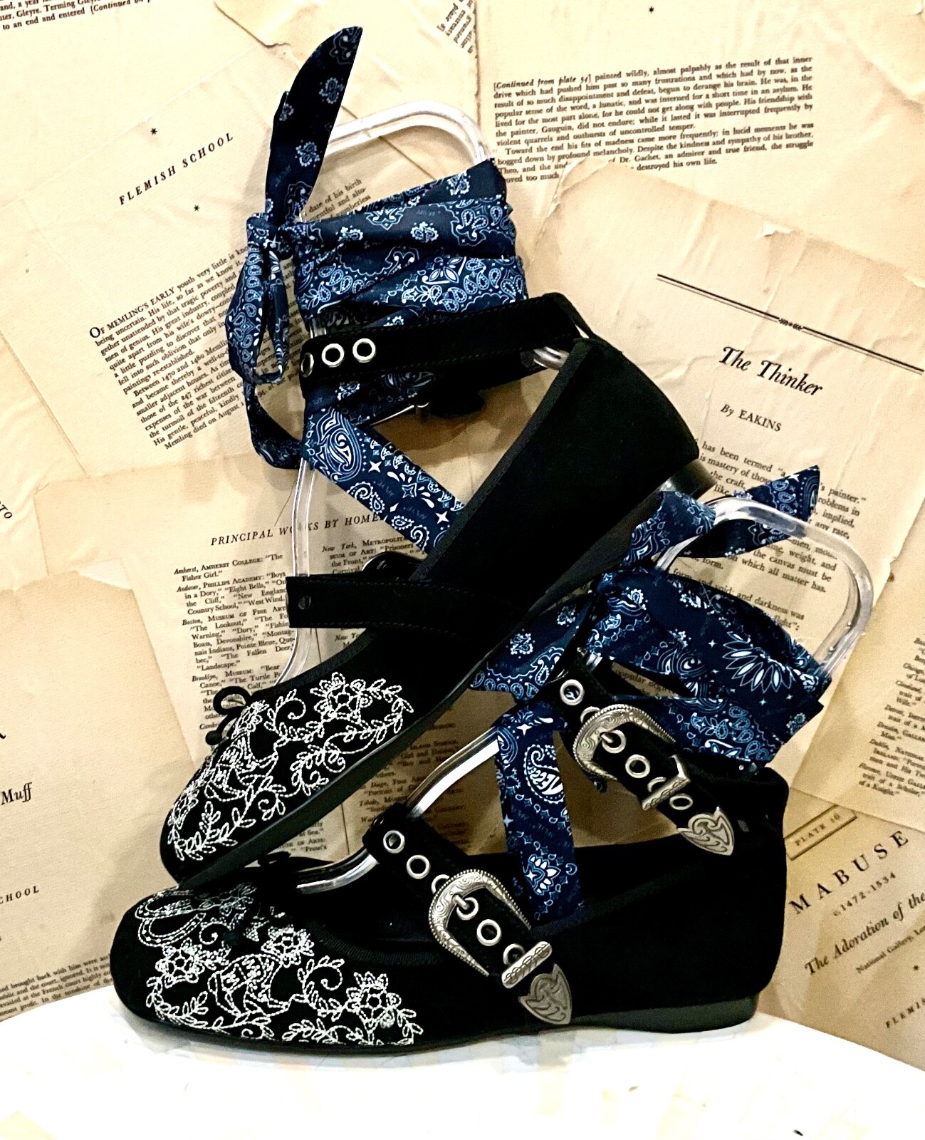 Свободные люди Джеффри Кэмпбелл UL Two Step Ballet Черная замшевая бандана на плоской подошве 6 НОВЫХ