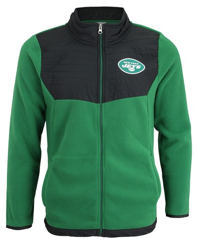 Молодежная куртка Outerstuff NFL (8–20) New York Jets с длинными рукавами и молнией во всю длину
