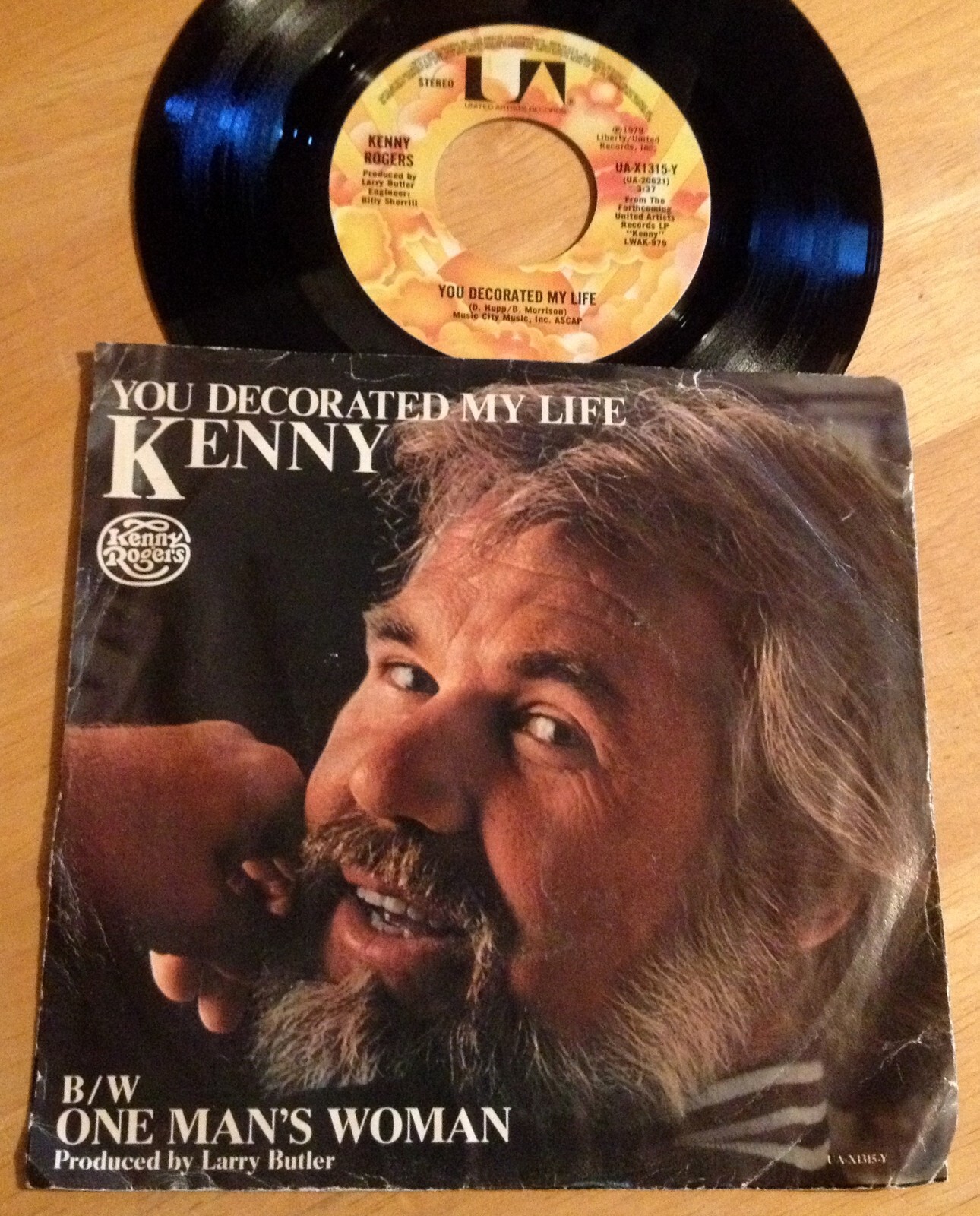Kenny Rogers 45 You Decorated My Life / One Man's Woman | eBay