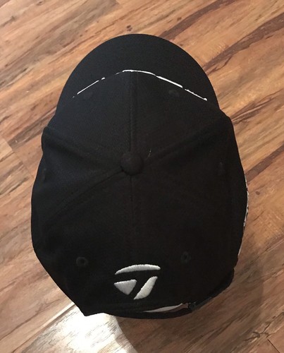 RARE TaylorMade LETHAL Golf Hat Black Baseball Cap Strapback Golfing VGC