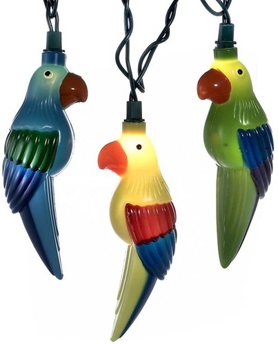Kurt Adler (#UL0137) 10 UL Parrot Light Set, 11.5 feet long