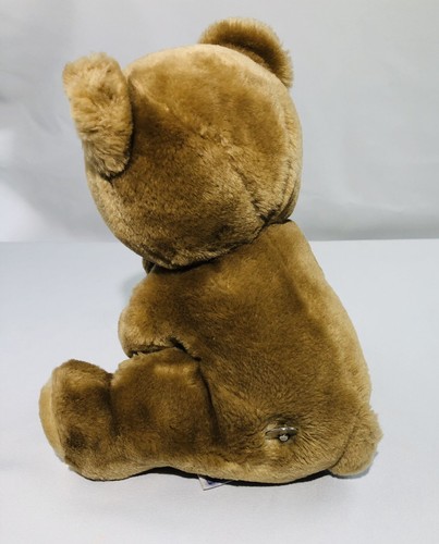 1977 R Dakin Mother Bear Hugging Holding Baby Cub Plush Stuffed MusicaAnimal 12”