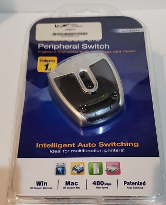 Item # US221A - L-COM - ATEN 2 Port USB 2.0 Peripheral Switch