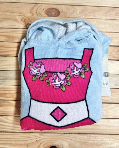 NWT- Kids Hooded Beach Pool Princess Hooded Poncho Towel