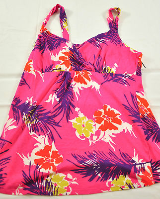 womens Old navy top size small sleeveless straps floral print pink v-neck NEW