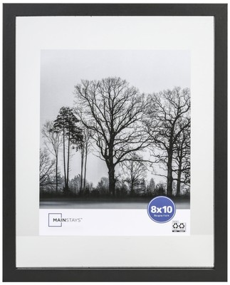 Mainstays 11x14 Float to 8x10 Linear Float Black Picture Frame