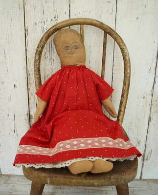 ONE antique french silk doll button doll-dress tiny small 1//4/" red burgundy vtg