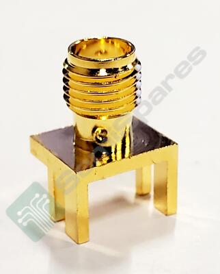 AMPHENOL 901-10309 CONN SMA RCPT STR 500HM EDGE MNT, 29 pcs.