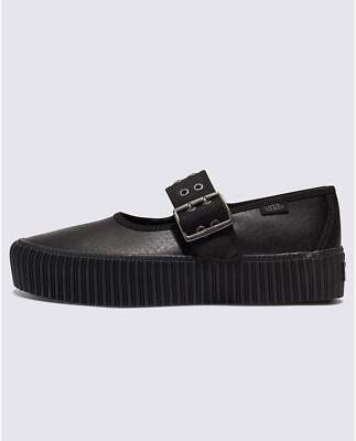 Vans Mary Jane Creeper Shoe Grunge Core Black Leather