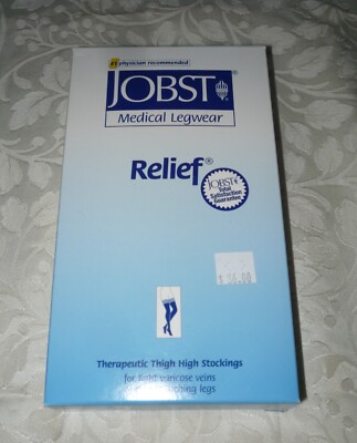 Jobst Compression Stockings Thigh High 15-20 mmHg Beige Size Medium
