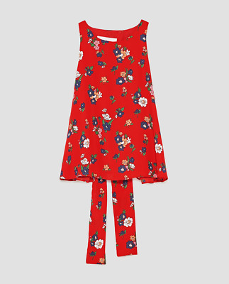 red floral top zara