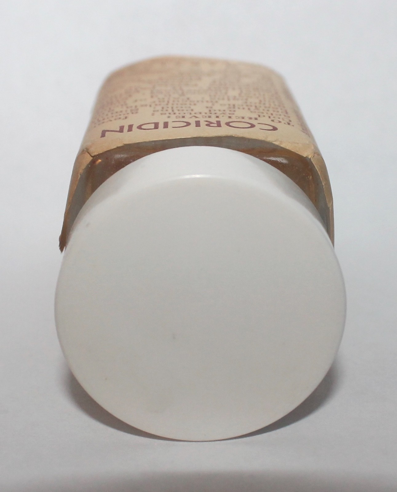 RARE Coricidin Bottle w/ Lid Duane Allman Glass Guitar Slide Neck Vtg Blues Rock