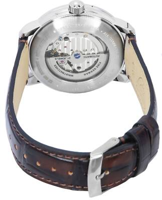 Pre-owned Zeppelin Lz 120 Bodensee Leather Strap Beige Dial Automatic 81605 50m Mens Watch
