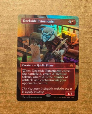 *FOIL* Dockside Extortionist (Borderless) - MTG Double Masters 2022 Magic NM