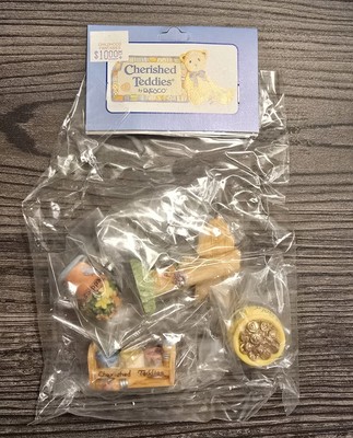 COLLECTIBLE CHERISHED TEDDIES FOLLOW THE RAINBOW ACCESSORIES Vintage (4pcs) New